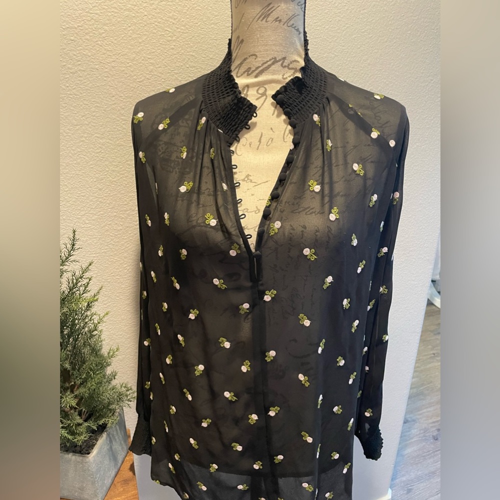 Cabi Embroidered Blouse